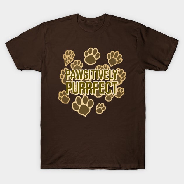 Pawsitively Purrfect T-Shirt by Abiya Design Hive